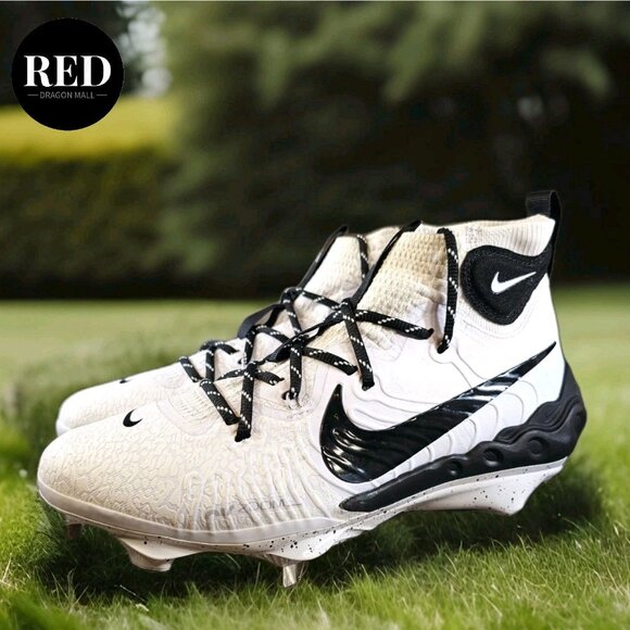 Nike Alpha Huarache NXT Black White Baseball Cleats DJ6517-107 - Men\'s Size 8.5 main image 8